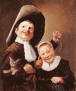 Judith leyster A Boy and a Girl with a Cat and an Eel France oil painting artist